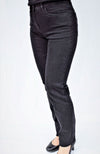 Laurien mustat muotoilevat farkut - Regular-malli PITKÄTHOUSUT Cool & 